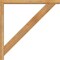 Ekena Millwork Traditional Block Rough Sawn Bracket w/ Offset Brace, Western Red Cedar, 4"W x 34"D x 34"H BKT0402X34X34TRA05RWR - alternate 2